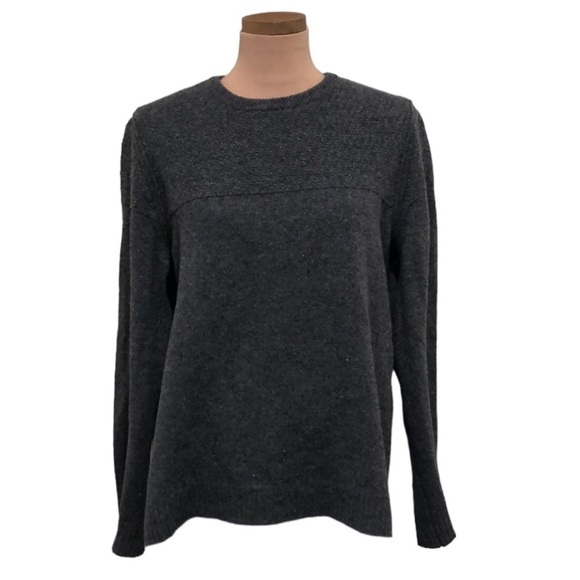 Rag & Bone Sweater Size XL Dark Gray Speckled Wool Pullover - Picture 1 of 11
